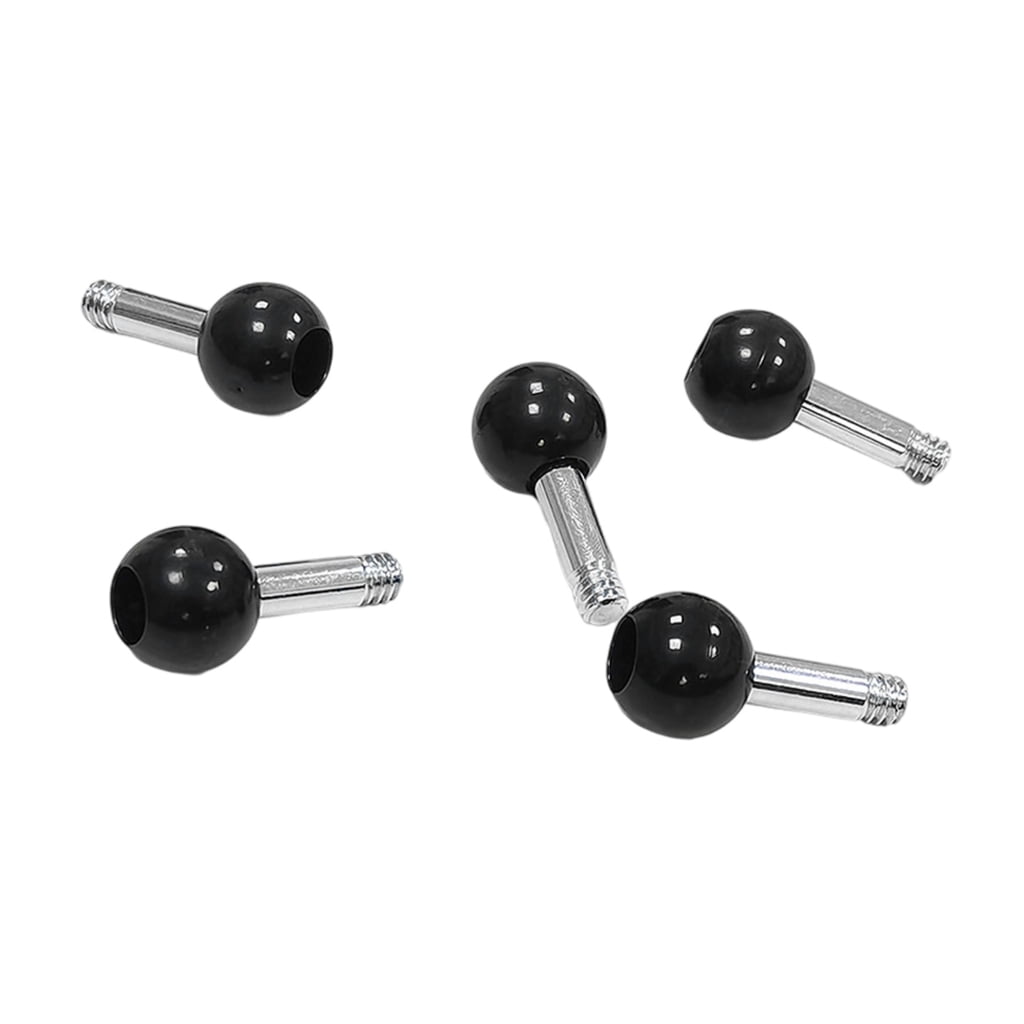 5Pcs 1/4in Screw Ball Mount Adapter 1/4in to 17mm Ball Head Adapter Action Camera Cellphone Bracket Adapter