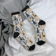 thumbnail image 5 of KLL Llama and Cactus1 Print Cool Socks Men's Women's Crew Socks Funny Crazy Novelty Stockings, 5 of 6