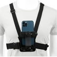 thumbnail image 1 of GHSDFBB Mobile Phone Chest Mount Harness Strap Holder Cell Phone Clip Action Camera POV for Samsung iPhone Plus etc, 1 of 7