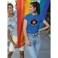 thumbnail image 2 of Never Stop Being You Daisy T-Shirt Women -Smartprints Designs, Female Large, 2 of 4