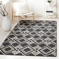 thumbnail image 2 of SAFAVIEH Micro-Loop Floral Geometric Wool Area Rug, Charcoal/Ivory, 4' x 6', 2 of 11