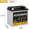 thumbnail image 4 of Autocessking YTX14-BS Sealed AGM 12V 14AH YTX14-BS Motorcycle Battery 200 CCA,ATV Powersport Vehical Battery High Performance Maintenance Free For Hondan Suzuki Kawasaki Yamaha scooter snowmobile., 4 of 7