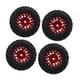 thumbnail image 4 of Neumáticos RC de 4 piezas y neumáticos de Goma Hub de llantas de aleación de aluminio de grupo de ruedas, adecuados para traxxas 1 / 18 eje scx24 1 / 24 RC rojo, 4 of 10