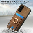 thumbnail image 2 of Dteck for Samsung Galaxy S21+ Case, 2 in 1 Magnetic Wallet with Phone Grip, Compatible with MagSafe, Detachable Premium PU Leather Magnetic Case with Card Slots Ring Holder,Brown, 2 of 9