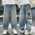thumbnail image 2 of Gubotare Kids Jeans Boys Jeans, Big Boy & Little Kids Stretch Slim Fit Pants, Jeans for Boys Size 10-11 (Blue,10-11 Years), 2 of 6