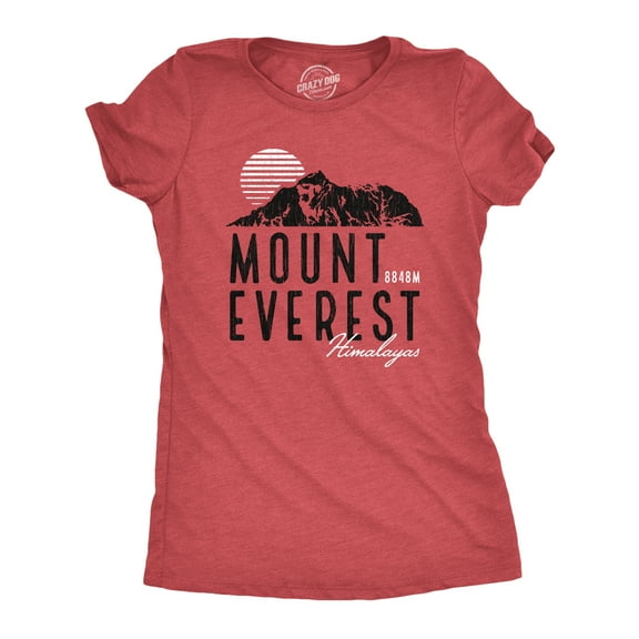 Mens Retro Mount Everest T Shirt Funny Camping Saying Vintage Mountain Graphic Novelty Tee Womens Graphic Tees