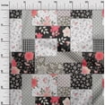 thumbnail image 3 of oneOone Cotton Cambric Black Fabric Asian Floral Mix Patch Sewing Material Print Fabric By The Yard 56 Inch Wide, 3 of 4