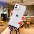 thumbnail image 1 of Funda transparente con correa de cordón para iPhone 13 14 Pro Max 12 11 XR X XS Mini 6S 7 8 Plus SE, funda acrílica a prueba de golpes Tan Jianjun unisex, 1 of 2