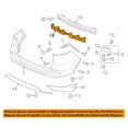 thumbnail image 3 of For 12-16 CRV CR-V 2.4L 4Cyl Rear Bumper Cover Impact Energy Absorber Foam Pad, 3 of 5
