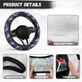 thumbnail image 4 of Uorisanigo Skull Print Steering Wheel Cover for Women Purple Car Steering Wheel Protector for Most Vehicle Warm Car Steering Cover for Winter Replacement Car Accessories Gift for Holiday, 4 of 8