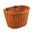 thumbnail image 3 of Lipstore Bike Basket with Adjustable PU Straps Handlebar Mount Lightweight Bike Accessory Brown, 3 of 8