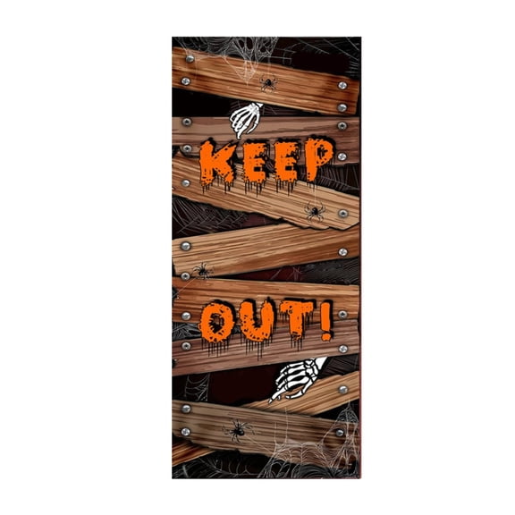 Skeleton Door Cover for Halloween Party and Wall Window Decoration