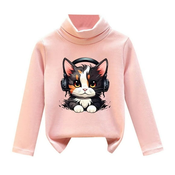 FhsagQ Sweater Christmas Sweater for Girls 11-12 Kids Baby Boys and Girls Shirts High Collar Soft Tops T Shirt Unisex Pullover Sweatshirt Xmas Sweater for Girls 11-12 3-4 Years