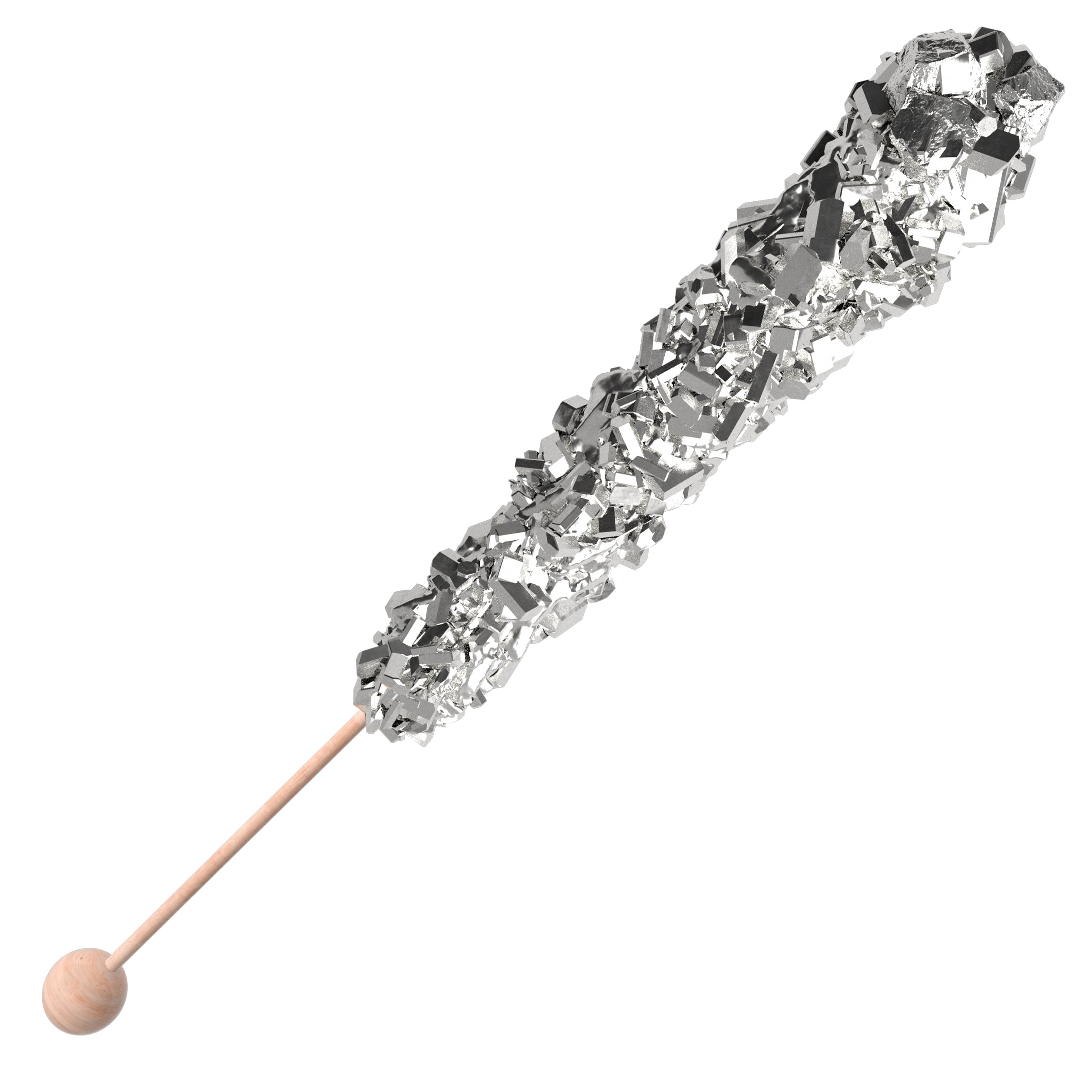 Roses Brands Silver Rock Candy Swizzle Sticks 12 piece box