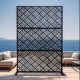 thumbnail image 1 of Yeshouse Biombo de acero galvanizado de alta resistencia, panel de cerca de 183 x 119 cm, divisor decorativo resistente a la intemperie y enrejado para plantas, ideal para patio y jardín, 1 of 8