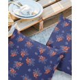 thumbnail image 2 of Pack of 2 Outdoor Pillow Covers, Red Lobster Blue Background Waterproof Square Throw Pillowcase Cushion Decorative Pillow Covers for Couch Patio Tent, 20x20 in, 2 of 6