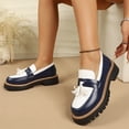 thumbnail image 5 of Willtoo Chunky Loafers for Women Lug Sole Tassel Loafers Shoes With Tassel and Slip on Details Vacation Outdoor Shoes Round Toe Comfort Dressy Fashion Footwear, 5 of 5
