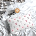thumbnail image 3 of Salouo Girl Rabbit Pattern Pillow Cases,1PC Pillow Covers with Envelope Closure Decorative Pillow Case for Bed Couch,Pillows Not Included-20"x30", 3 of 6