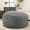 Dark Gray-4FT, variant on Gianna 4FT Comfy Bean Bag Chair for Adults, Large Lounger with Removable Plush Cover, Dark Gray