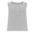 thumbnail image 3 of Heisall Womens Casual Tops Round Neck Sleeveless Solid Color Tshirts, 3 of 5