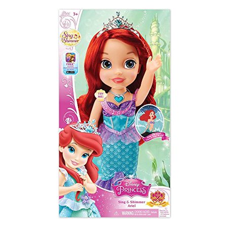 Disney Princess Sing and Shimmer Toddler Doll - Ariel - Walmart.com