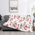 thumbnail image 5 of KLL Gnome With Love Letter Print Fleece Throw Blanket, Horizontal Fleece Bedding Cute Soft Blankets Comfy Fleece Flannel Plush Home Decor for Couch & Bed -50"x40", 5 of 9
