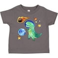 thumbnail image 3 of Inktastic Tyrannosaurus Rex Vs. Meteor Fun Space Dinosaur Boys or Girls Toddler T-Shirt, 3 of 5