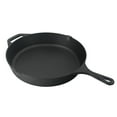 thumbnail image 2 of Jim Beam 10.25'' Pre-Seasoned Cast Iron Round Skillet for Grilling and Barbecue, 2 of 6