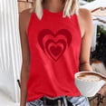 thumbnail image 1 of UPPADA Débardeurs Grande Taille pour Femmes, T-Shirts Graphiques Sans Manches Décontractés, T-Shirts Surdimensionnés, T-Shirts Graphiques Sans Manches, Rouge, S, 1 of 4