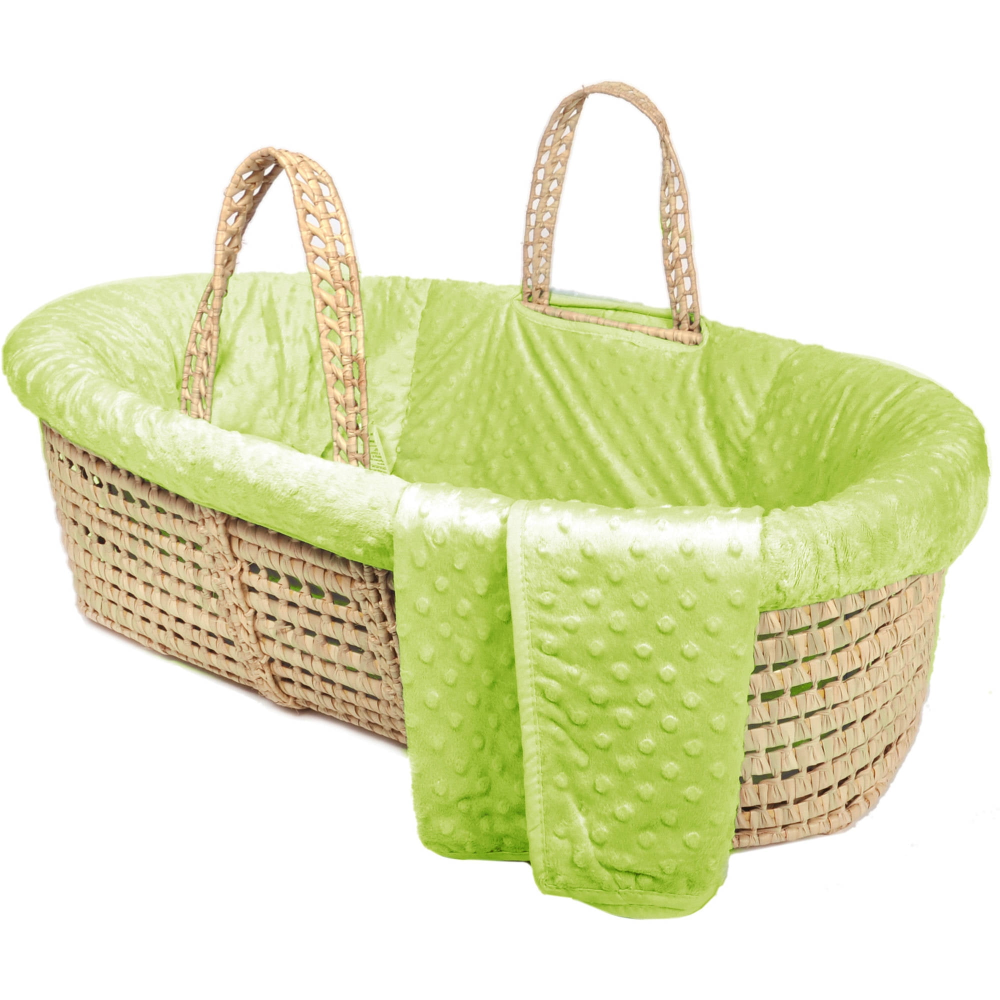 yellow moses basket