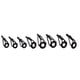 thumbnail image 5 of Soidarity 80 piezas de guías de caña de pescar anillo de punta de repuesto anillos de construcción Kit de reparación de poste circular para Pescar, 5 of 6