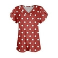 thumbnail image 4 of T-shirts pour Femmes à Col en V à Manches Courtes Décontractés Amples Hauts 2024 Tendance Maintenant, 4 of 6