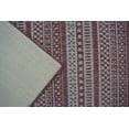 thumbnail image 5 of Benissimo Contemporary Indoor / Outdoor Area Rug STRIPES Collection I 5x7 I Brick, 5 of 6