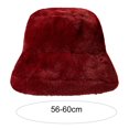 thumbnail image 1 of Ladies Hat Keep Warm Solid Color Stylish Bright Color Coldproof Fisherman Cap, 1 of 4