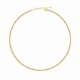 thumbnail image 4 of LuLiaMenton Goldtone Triple Layered Necklace, CZ Heart Pendant Stacked Chain, 4 of 6