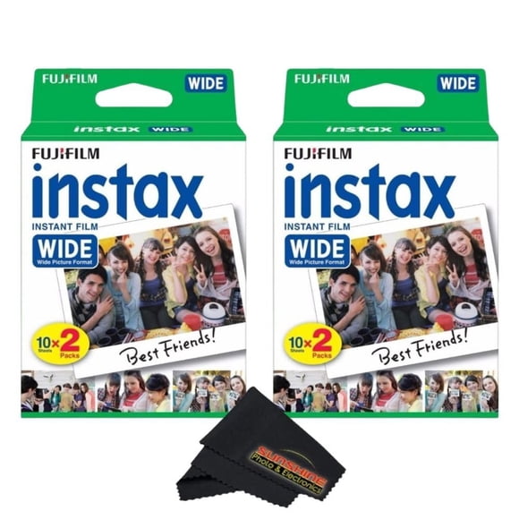 Paquete doble Fujifilm Instax Wide de película instantánea (2x20 exposiciones)