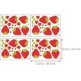 thumbnail image 2 of 4 hojas de calcomanía de pared de fresa extraíble DIY calcomanía de pared Peel and Stick Sticker HOMEMAXS MX16090648, 2 of 5
