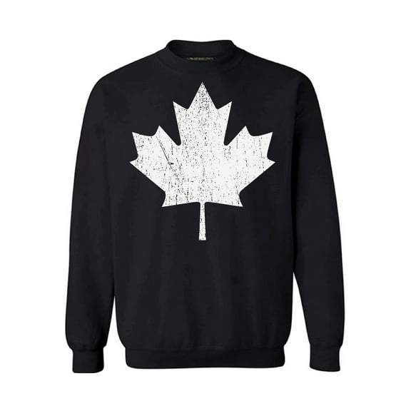 Awkward Styles Canada Sweatshirt Proud Canadian Crewneck Sweater Unisex White Leaf Canada Crewneck Top