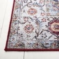 thumbnail image 4 of SAFAVIEH Tucson Nazca Traditional Machine Washable Area Rug, Light Blue/Rust, 3' x 5', 4 of 10