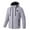 A Grey, variant on Unisex Heated Jacket 11 Heat Zones Usb Control Smart Warming Puffer Jacket with Hood Long Sleeve Zip Up Coat Winter Outdoor Heated Mens Jacket