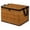 Natural Basket Print, variant on Vaidhai Foldable Storage Box with Lid, Basket-Print Fabric Organizer, Dark Basket Print