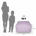 thumbnail image 3 of Victorian Rectangle Pouf, Floral Lavender Color Bloom Blossoms Flowering Continuous Classy Design Print, Under Desk Foot Stool for Living Room Office Ottoman with Cover, 25", Fuchsia, by Ambesonne, 3 of 4