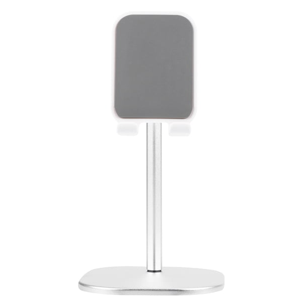 GOOHOCHY Soporte para funda de teléfono móvil, base metálica antideslizante para computadora de escritorio, soporte para tableta (plateado)