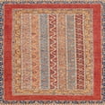 thumbnail image 1 of Ahgly Company Machine Washable Indoor Square Abstract Brown Sugar Brown Area Rugs, 3' Square, 1 of 7