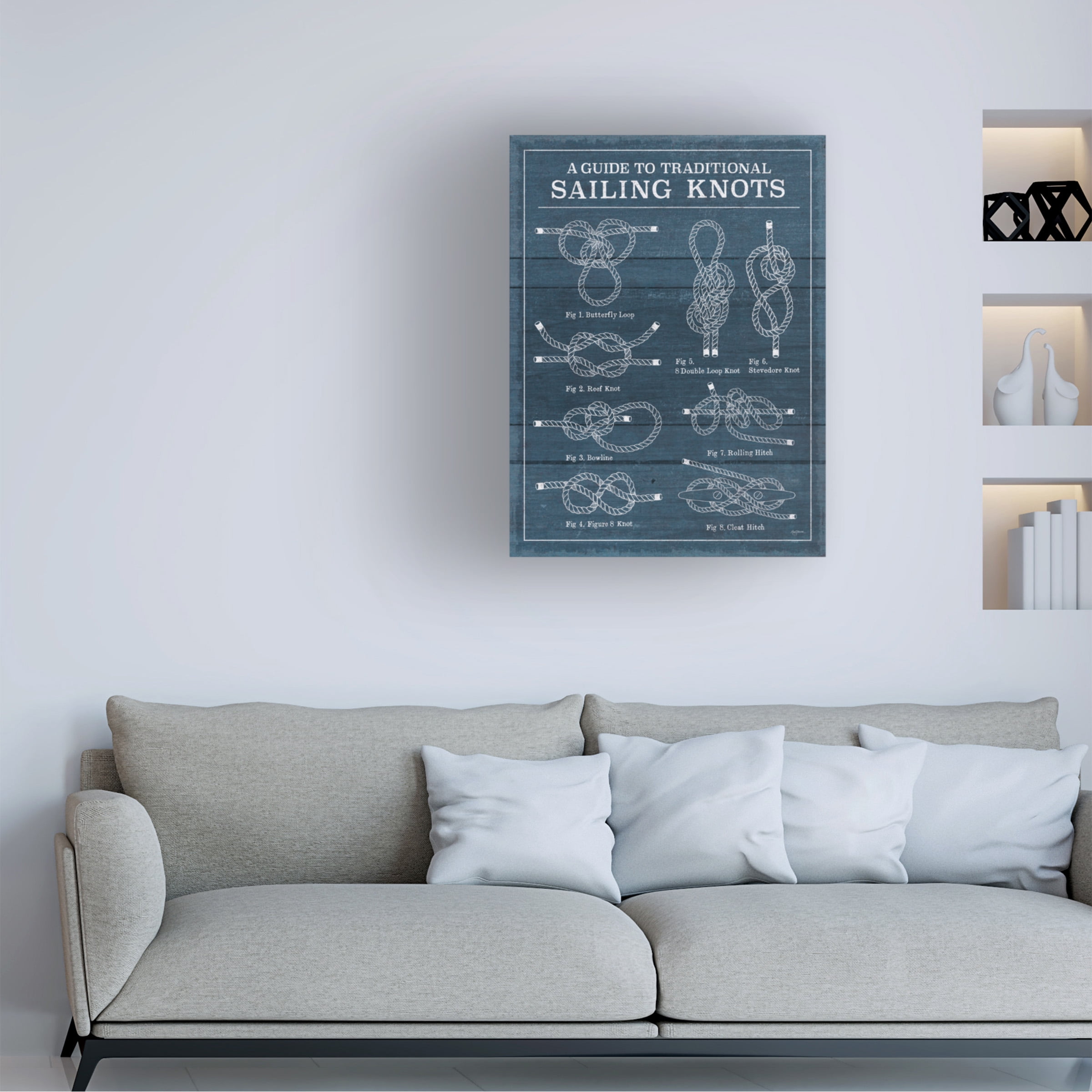 Mary Urban 'Vintage Sailing Knots I' Canvas Art