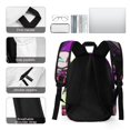 thumbnail image 5 of Invader Zim Gir Cartoon Adjustable Laptop Backpack Daypack Satchel Bookbag Half Printed Rucksack Travel Bag, 5 of 8