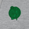 thumbnail image 4 of Men's Antigua Heather Gray Boston Celtics St. Patrick's Day Victory Raglan Pullover Hoodie, 4 of 4