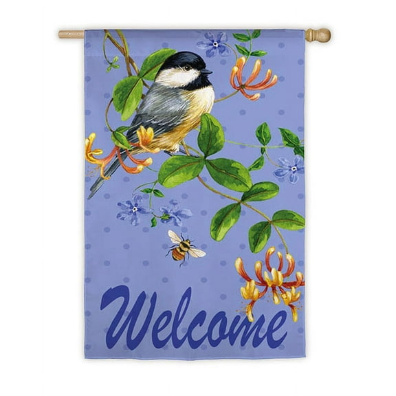 Flag, House Size Flag, Bird and Bee Welcome