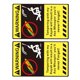 thumbnail image 3 of 2 Piezas De Manipulación De Advertencia Con De Kayak Calcomanías Camión Pesquero Barco DIY Cola Etiquetas engomadas amonestadoras, 3 of 6