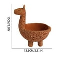 thumbnail image 3 of YiJuHui 1pcs Cute Deer Flowerpot Resin Statue for Indoor Outdoor Decor, Durable Garden Planter with Rustic Design, Perfect for Patio Balcony Home Garden Decoration, 3 of 9